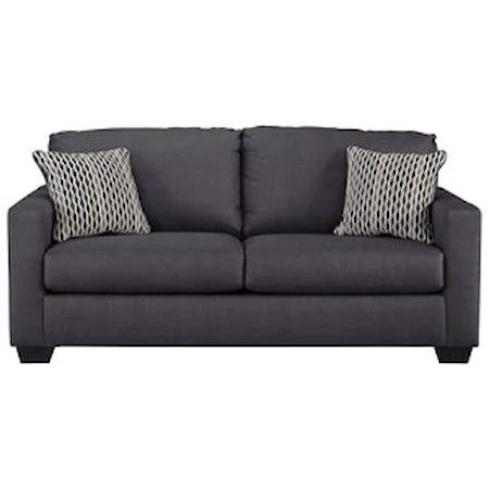 Contemporary Sofa with Track Arms